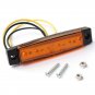 10x 12V SMD 6 LED Amber Rear Side Marker Light Position for Truck Trailer Lorry