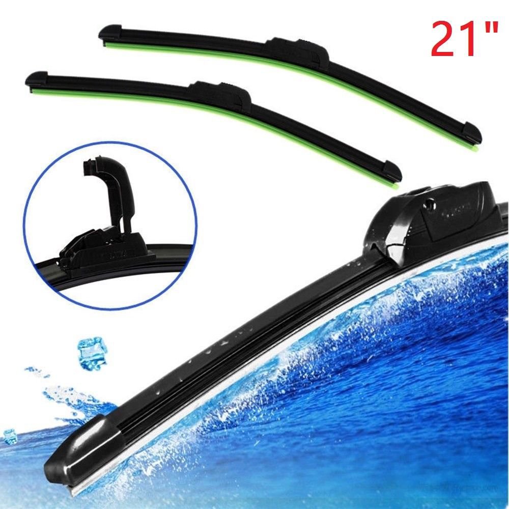 New Universal 21" Car U-type Frameless Bracketless Rubber Windshield Wiper Blade