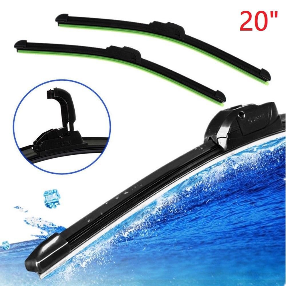 New Universal 20" Car U-type Frameless Bracketless Rubber Windshield Wiper Blade