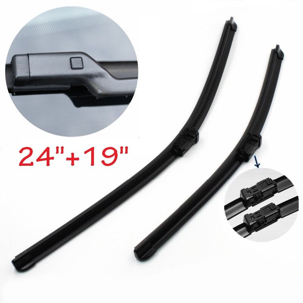 Pair Front Windshield Wiper Blades For VW Jetta Golf Passat Magotan CC Scirocco