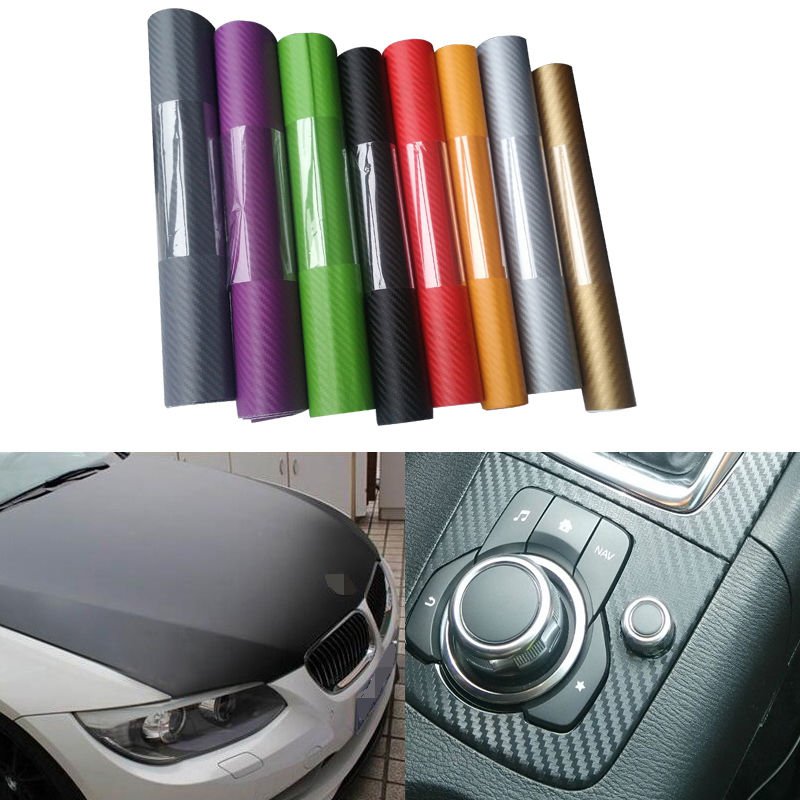 Perfect 3D Carbon Fiber Matte Vinyl Film Auto Car Sheet Wrap Roll Sticker Decor