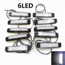 10x 12V SMD 6 LED White Rear Side Marker Light Position for Truck Trailer Lorry