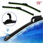 New Universal 19" Car U-type Frameless Bracketless Rubber Windshield Wiper Blade
