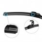 New 17" Universal Car U-type Frameless Bracketless Rubber Windshield Wiper Blade