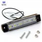 1PC 12V Trailer 6 LED Indicators Light Truck Boat  BUS Side Marker RV Lamp White
