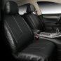 PU Leather Auto Universal Car Seat Covers Full Front Rear Seats Protector Black