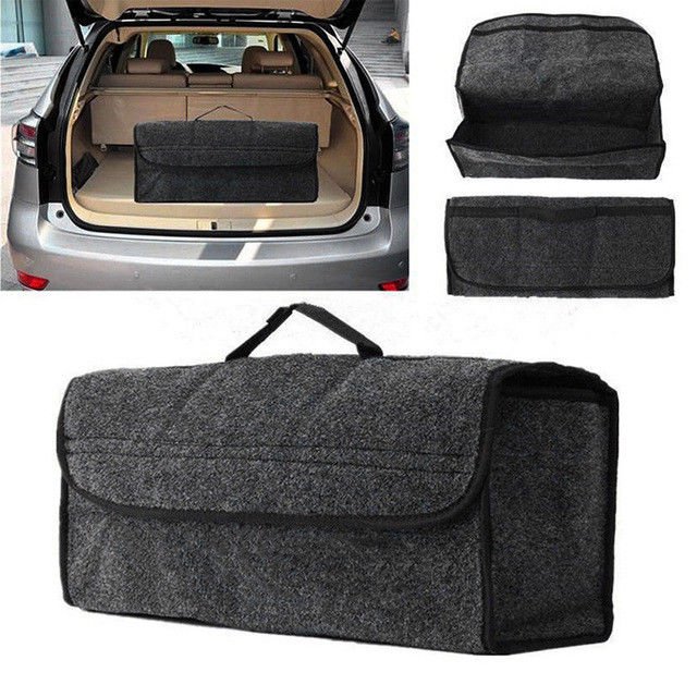 Portable Multipurpose Storage Basket Car Cargo Truck Organizer Felt Cloth Bag