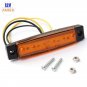 1PC 12V Trailer 6 LED Indicators Light Truck Boat  BUS Side Marker RV Lamp Amber