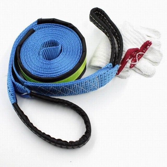 5M 8 Tons Towing Rope Strape Cable With Reflective Light For Car Truck Trailer