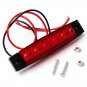10x 12V SMD 6 LED Red Rear Side Marker Light Position for Truck Trailer Lorry