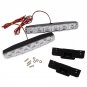 2PC 6 LED Waterproof Daytime Driving Running Light DRL Car Fog Lamp DC 12V White