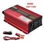 Portable Car LED Power Inverter WATT DC 12V/24V to AC 110V Charger Converter USA