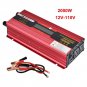 Portable Car LED Power Inverter WATT DC 12V/24V to AC 110V Charger Converter USA