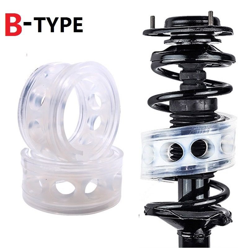 2Pcs Car Shock Absorber Type-B Spring Bumper Power Cushion Buffer Auto-buffers