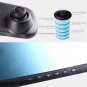 4.3" HD 1080P In-Car Rear View Mirror Dash DVR Recorder Dual Lens Camera Monitor