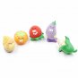 5PCS UNISEX LATEX DOG PUPPY PLAY SQUEAKY FRUITS & VEGETABLES FETCH TOY BRIGHT