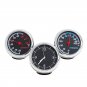 3Pcs Car 4cm Quartz Hygrometer Time Clock Temperature Thermometer Moisture Meter