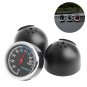 3Pcs Car 4cm Quartz Hygrometer Time Clock Temperature Thermometer Moisture Meter