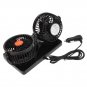 Dual Head Car Fan Portable Vehicle Truck 360° Rotatable Auto Cooling Cooler 12V