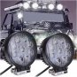 2x 27W 4inch Round LED Work Light Spot Fog Lamp Boat Truck Jeep Offroad Cart Car