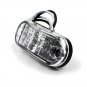 10Pcs White LED 2.5" 2 Diode Light Oval Clearance Trailer Truck Side Marker Lamp