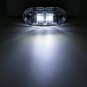 10Pcs White LED 2.5" 2 Diode Light Oval Clearance Trailer Truck Side Marker Lamp