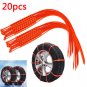 20Pcs Car Truck Anti-skid Chains For Snow Mud Wheel Tyre Tire Ties Nylon Cables