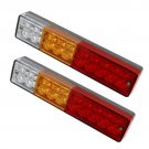 2Pcs 20 LED Tail Lights Car Truck Trailer Stop Rear Reverse Turn Indicators Lamp