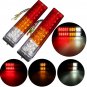 2Pcs 20 LED Tail Lights Car Truck Trailer Stop Rear Reverse Turn Indicators Lamp