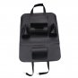 Car Seat PU Leather Back Bag Organizer Storage iPad Holder Multi-Pocket Black