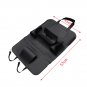 Car Seat PU Leather Back Bag Organizer Storage iPad Holder Multi-Pocket Black