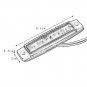 1PC 24V Trailer 6 LED Indicators Light Truck Boat  BUS Side Marker RV Lamp White