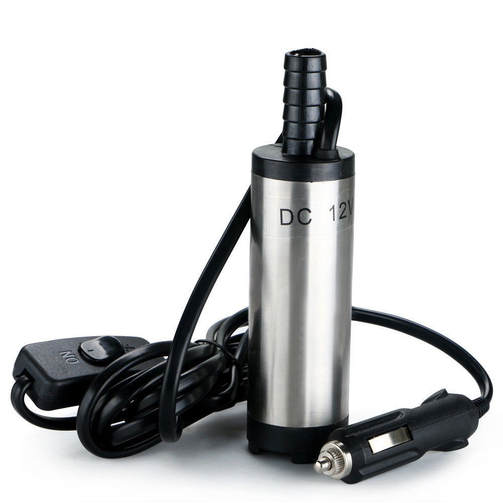 DC 12V Aluminum Submersible Pump Water Oil Diesel Fuel Transfer 12 L/min 38mm