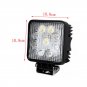 27W 4Inch Spot Square LED Work Light Offroad Fog Driving DRL SUV ATV Truck 4WD