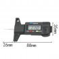 Digital Tyre Depth Measure Tool Gauge Tread Tester Pad Car Caliper LCD Display