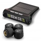 Solar Wireless TPMS Car Tire Pressure LCD Monitoring System + 4 External Sensors