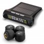 Solar Wireless TPMS Car Tire Pressure LCD Monitoring System + 4 External Sensors