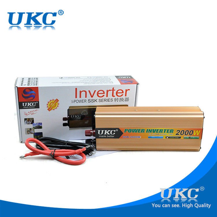 2000W Car Modified Sine Wave Power Inverter Converter Charger DC 12V to AC 220V