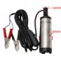 Car SUV 12V Silver Aluminum Submersible Transfer Pump Water Oil Diesel Fuel 38mm