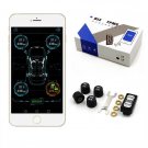 4 External Sensors BT4.0 TPMS Tire Pressure Alarm Monitor System For Android IOS