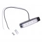 4X 6 LED Car Van Truck Boat Trailer Side Marker Indicators Lights Lamp White 12V