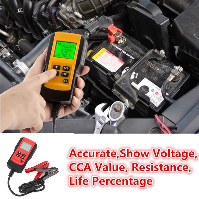 New LCD Automotive 12V Car Vehicle Battery Load Tester Analyzer Diagnostic Tool