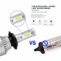 2x S2 H7 COB LED Headlight Kit 72W 8000LM Car Bulb Fog Light White 6500K 12V 24V