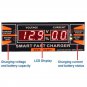 12V 10A Smart Car Motorcycle Lead-acid Battery Charger LCD Display EU/US Plug