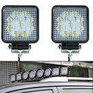 2x 27W 4inch Square LED Work Light Spot Fog Lamp Boat Truck Jeep Offroad Car
