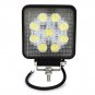 2x 27W 4inch Square LED Work Light Spot Fog Lamp Boat Truck Jeep Offroad Car