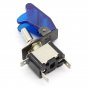 12V 20A Racing Car Boat Truck Illuminated LED Toggle Switch + Safety Cover Blue