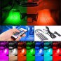 4x 9 LED Car Charge Interior RGB Light Accessories Foot Car Decorative 12V DC