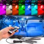 4x 9 LED Car Charge Interior RGB Light Accessories Foot Car Decorative 12V DC