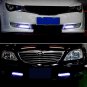 2Pcs Waterproof 12V LED COB Car Auto DRL Driving Daytime Running Lamp Fog Light